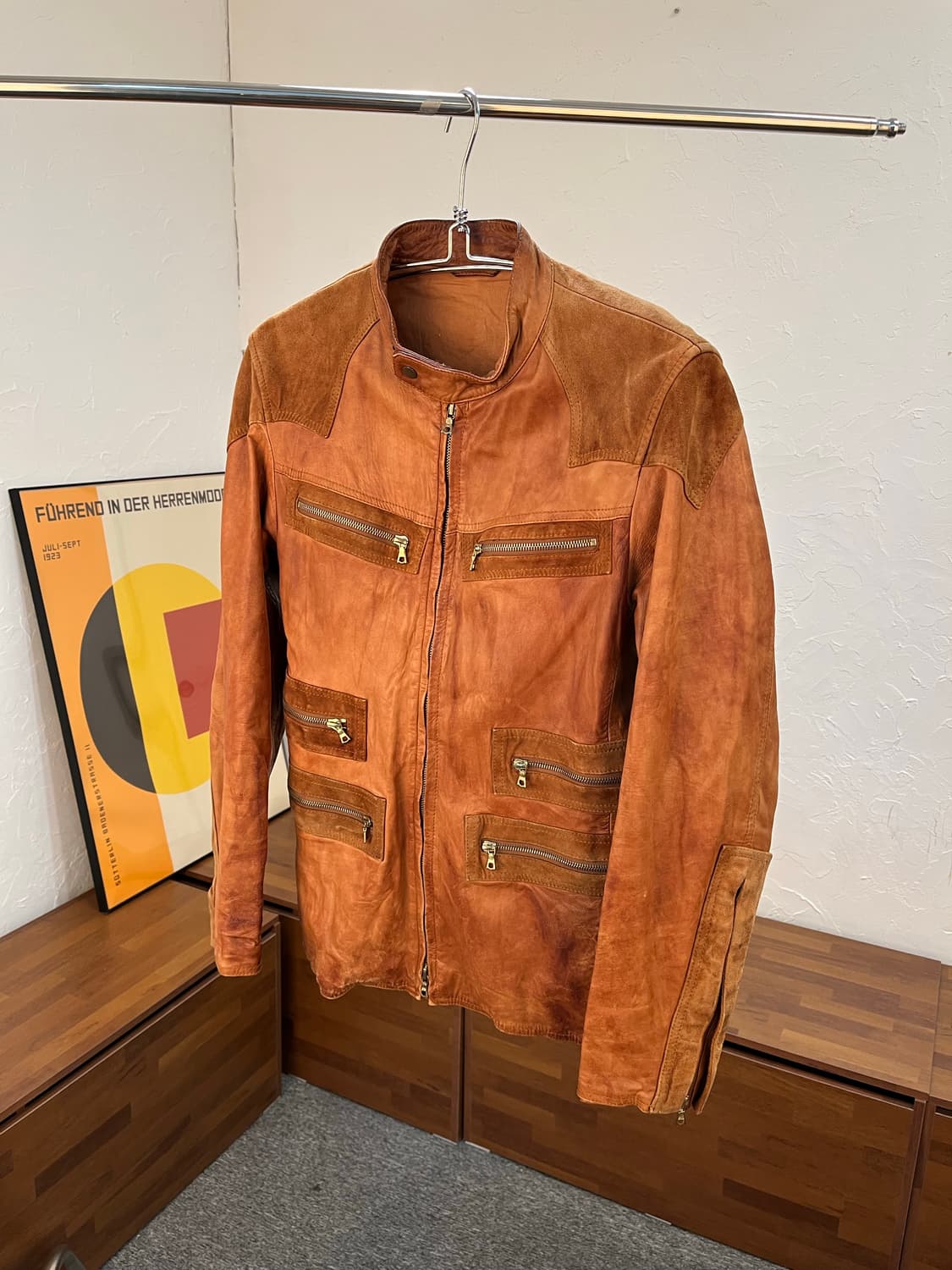 아바하우스 2000s 멀티 포켓 레더 라이더 재킷 상품이미지6