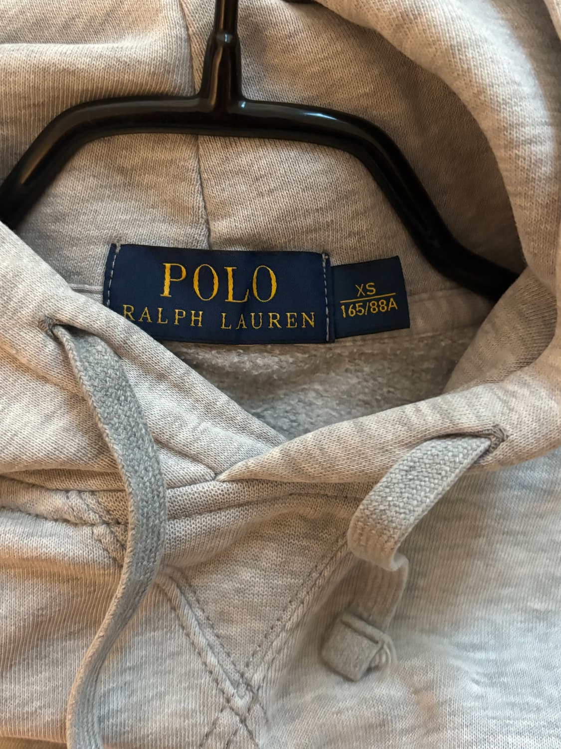 폴로 빅포니 그레이 후드티 xs 상품이미지4