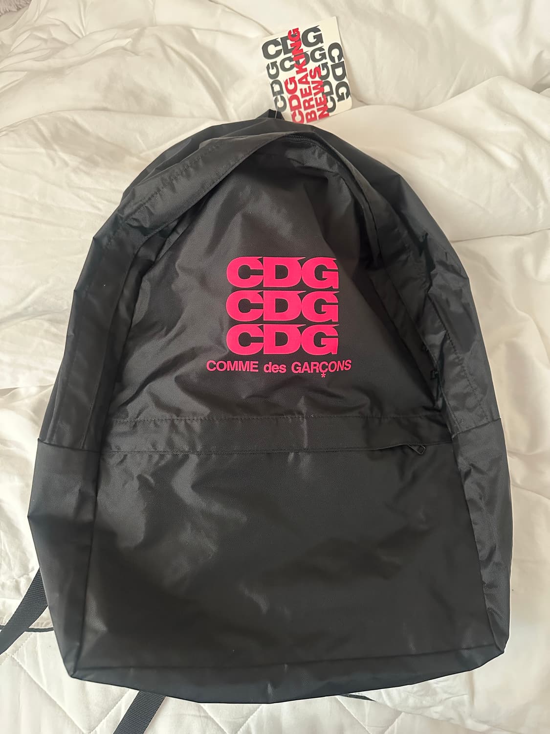 꼼데가르송 핑크 백팩 택달린 새상품 상품이미지1