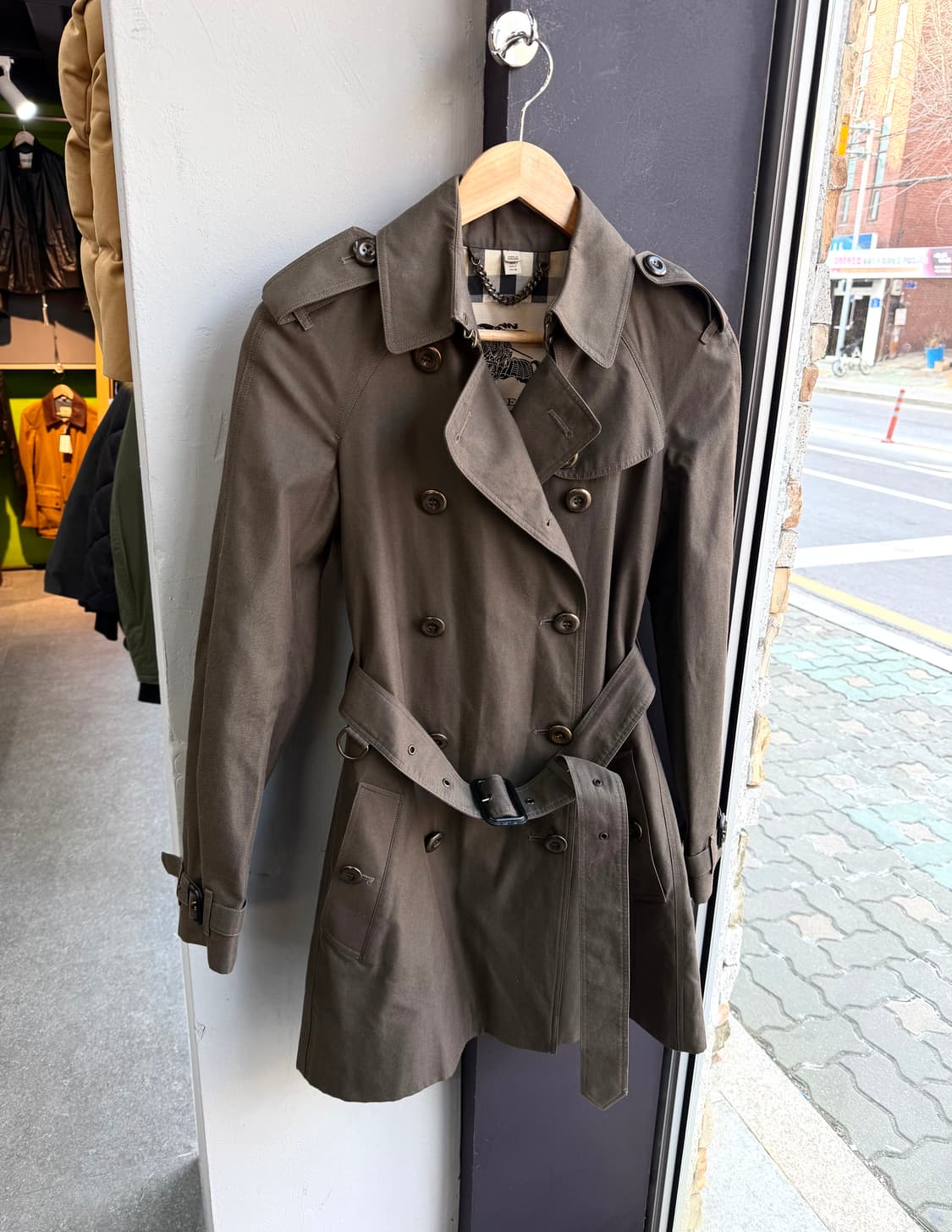 UK6/ 버버리 런던 견장 밀리터리 트렌치코트 상품이미지2