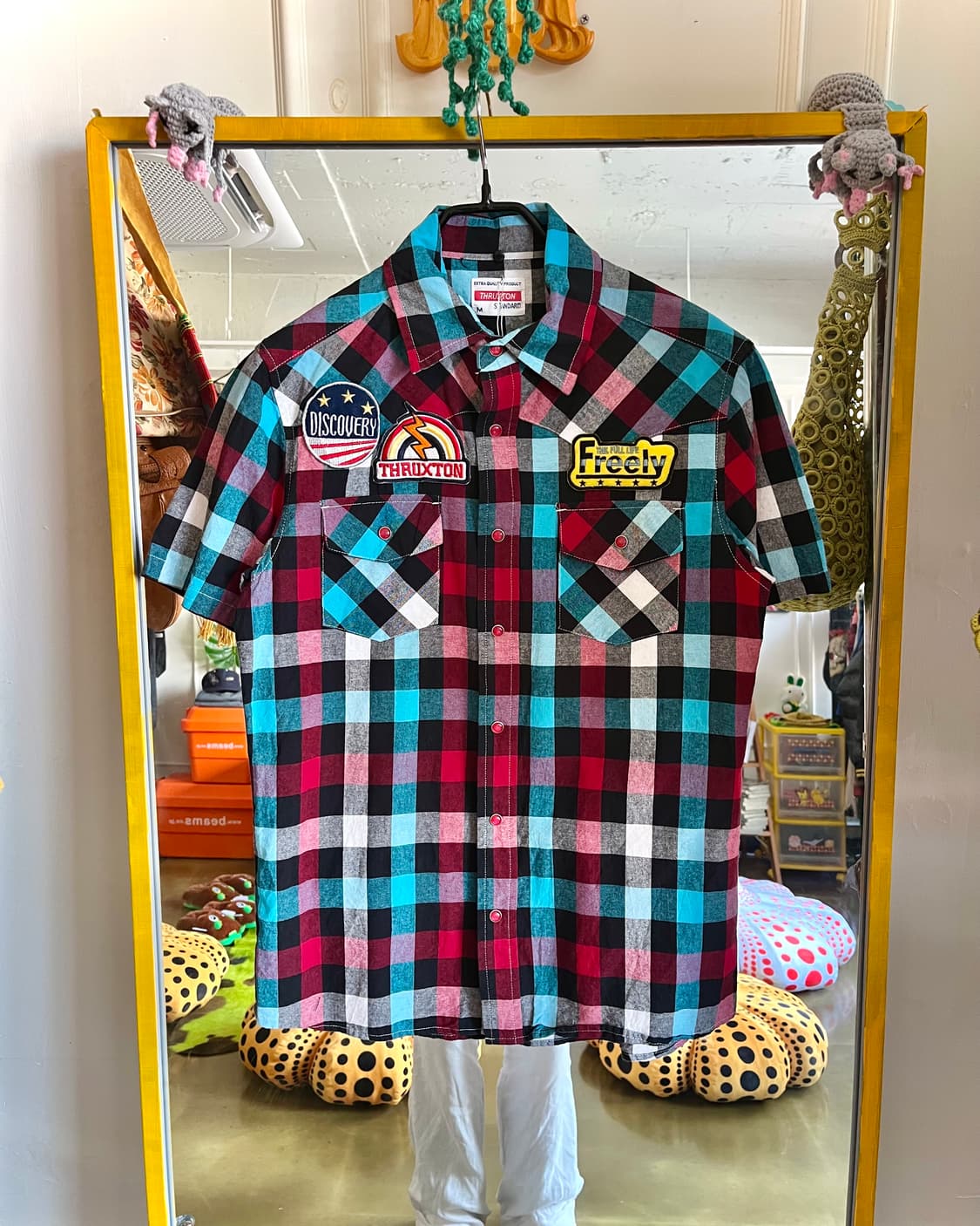 Thruxton Vintage Half Sleeve Check Ahirt 상품이미지3