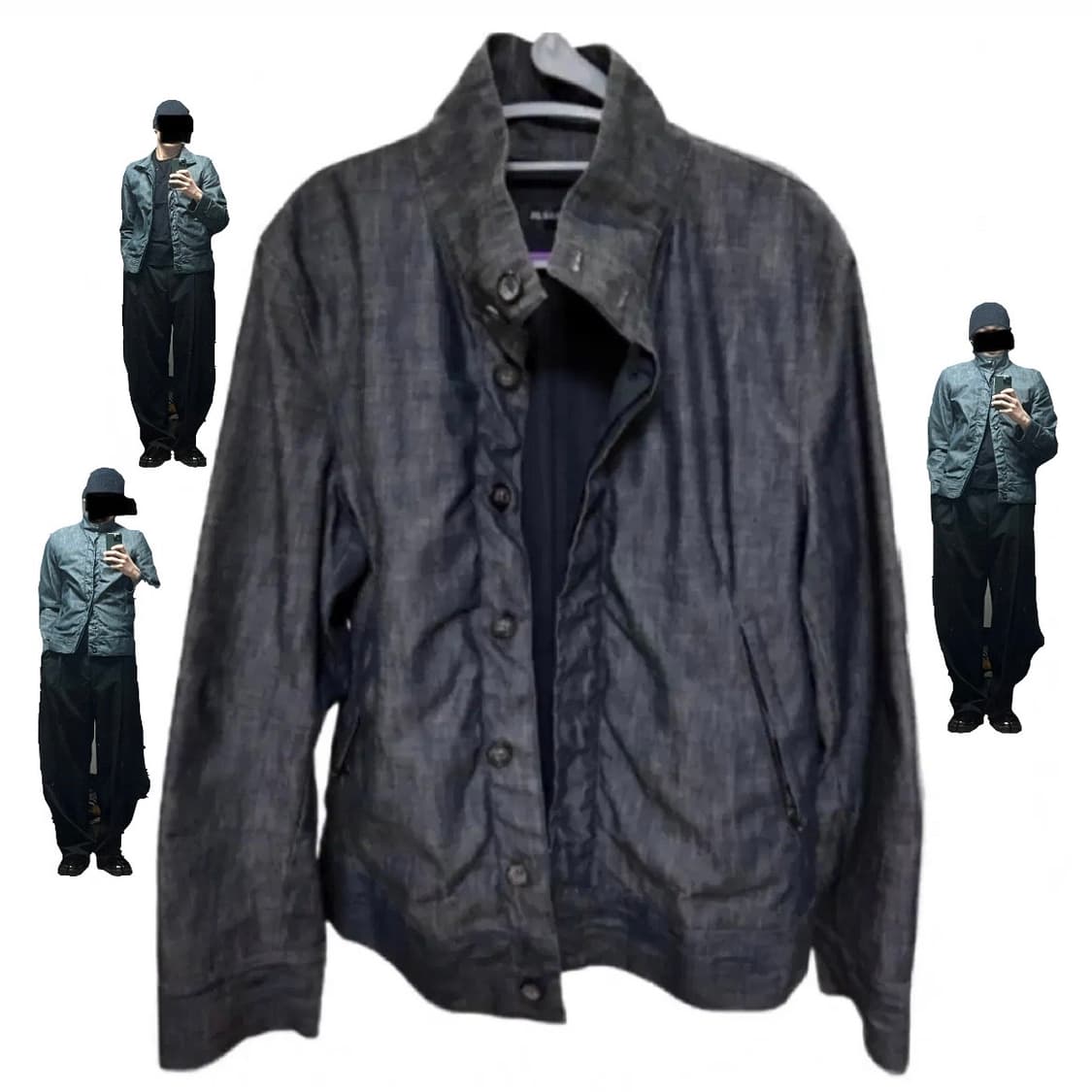 질샌더 데님 블루종 자켓 L(100) 상품이미지1