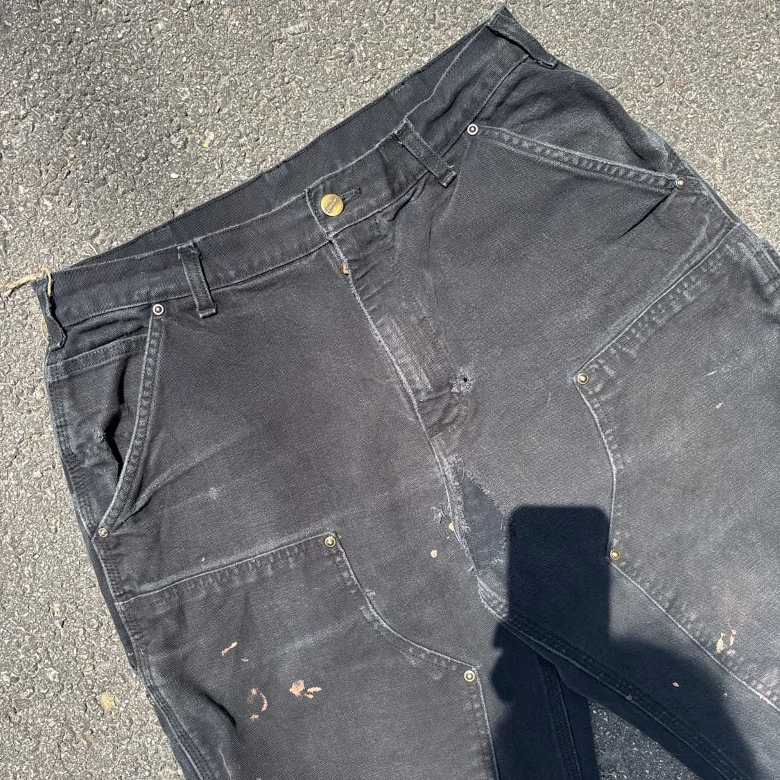 칼하트 더블니 루즈 오리지널 핏 블랙 상품이미지5