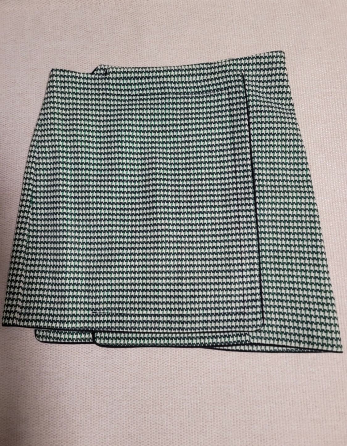 [DEWL/듀엘] 하운드투스 체크 랩 스타일 스커트 (55사이즈 상품이미지3