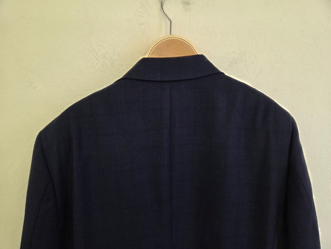 마에스트로 로로피아나 네이비 체크 정장 상품이미지7