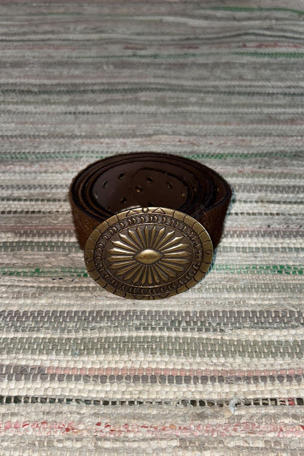 Calf hair Stud Belt 상품이미지1