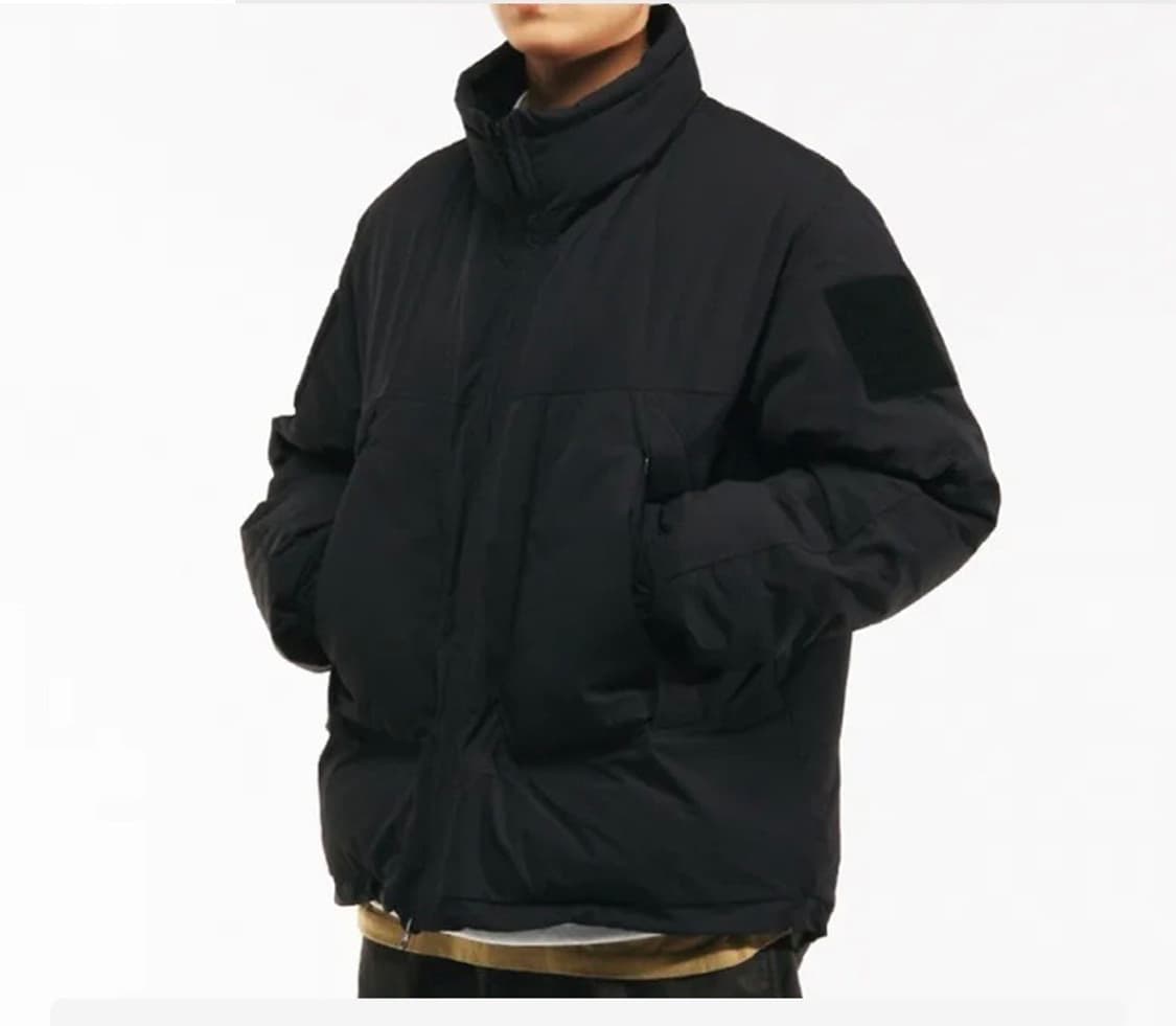 스웰맙 남성 700필 빵빵한 택티컬 오버핏 구스다운 숏패딩 _ 블랙 상품이미지9