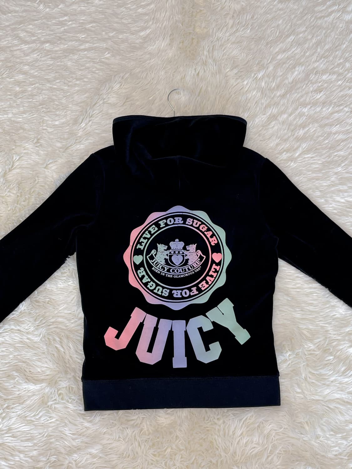 유일매물) 쥬시꾸뛰르 벨벳 후드집업 미국판 y2k 오네갸루 상품이미지1