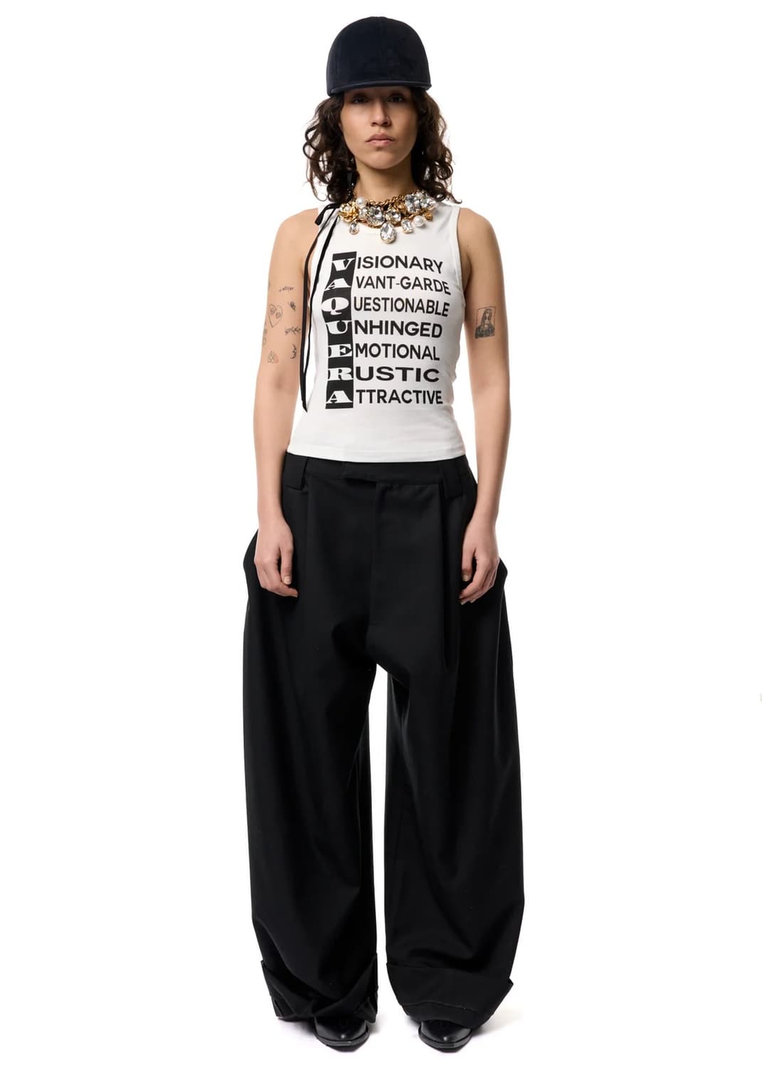 [S,M]바퀘라 26ss ANAGRAM 슬리브리스 탑 상품이미지5