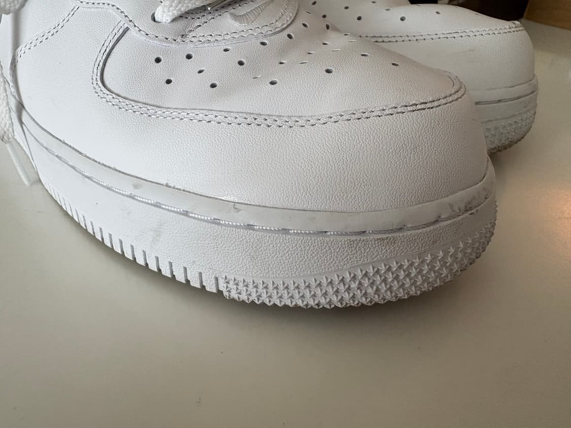 나이키 슈프림 에어포스1 미드 화이트 290 상품이미지6