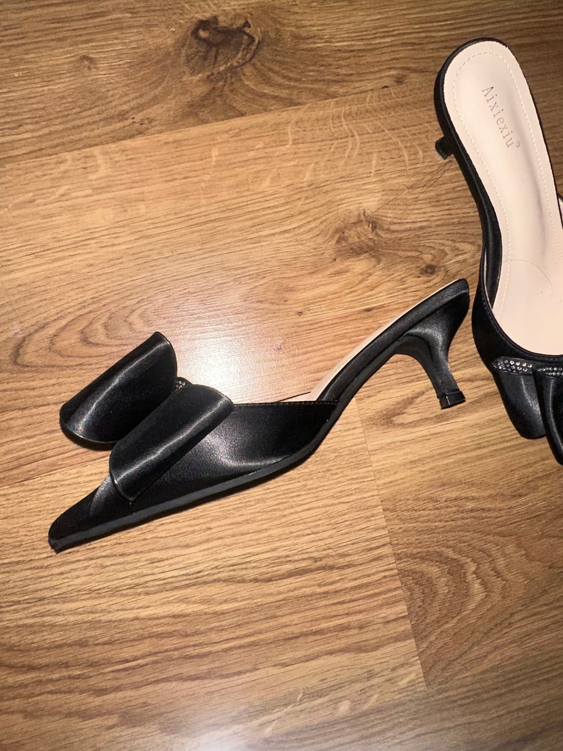 빈티지 리본뮬 스틸레토 구두 상품이미지4