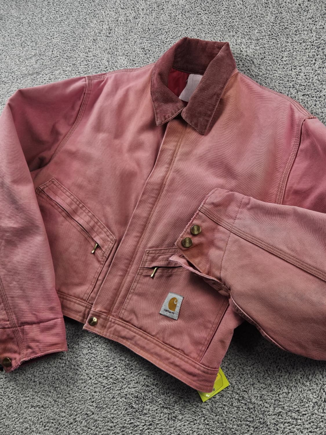 칼하트 커버올 핑크다잉 크롭 커스텀 자켓 ( L 추정 ) / 10608 상품이미지7