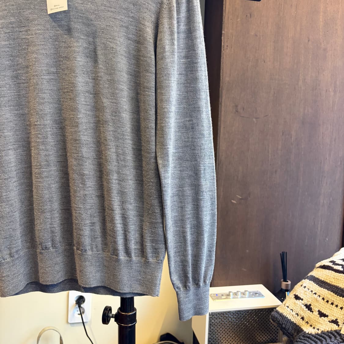 15685 -버버리 엘보 패치 울 니트 (울 100%) 상품이미지4