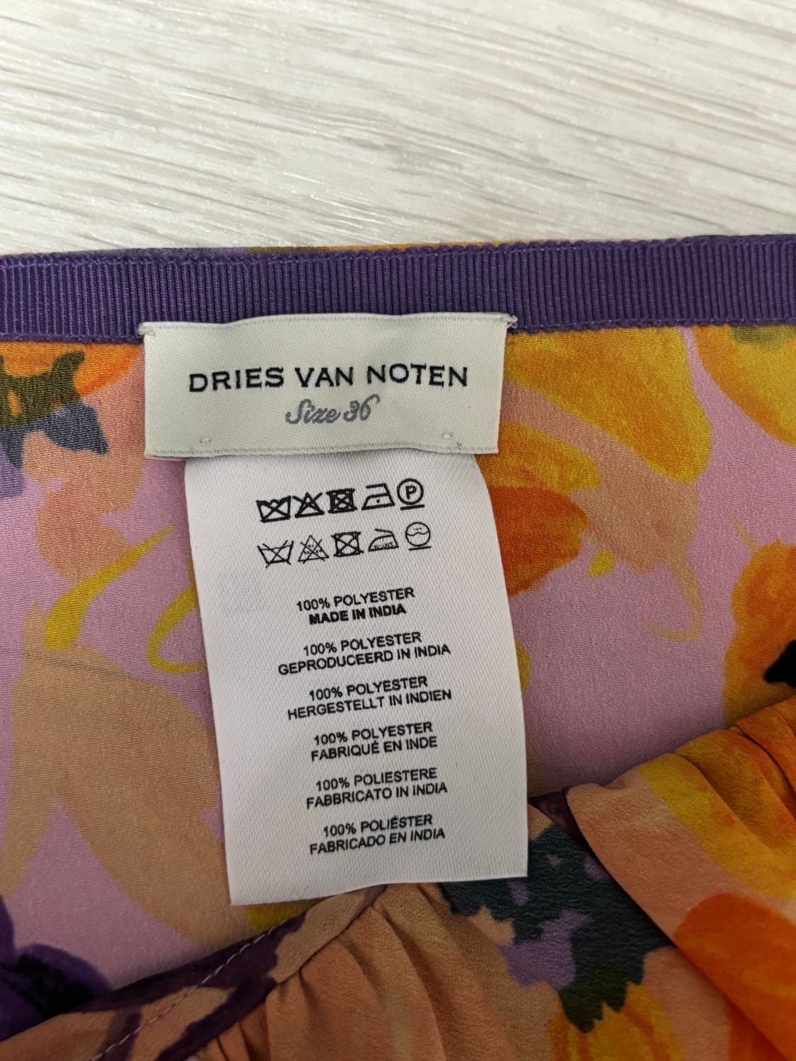 dries van noten 플로럴 러플 스커트 상품이미지5