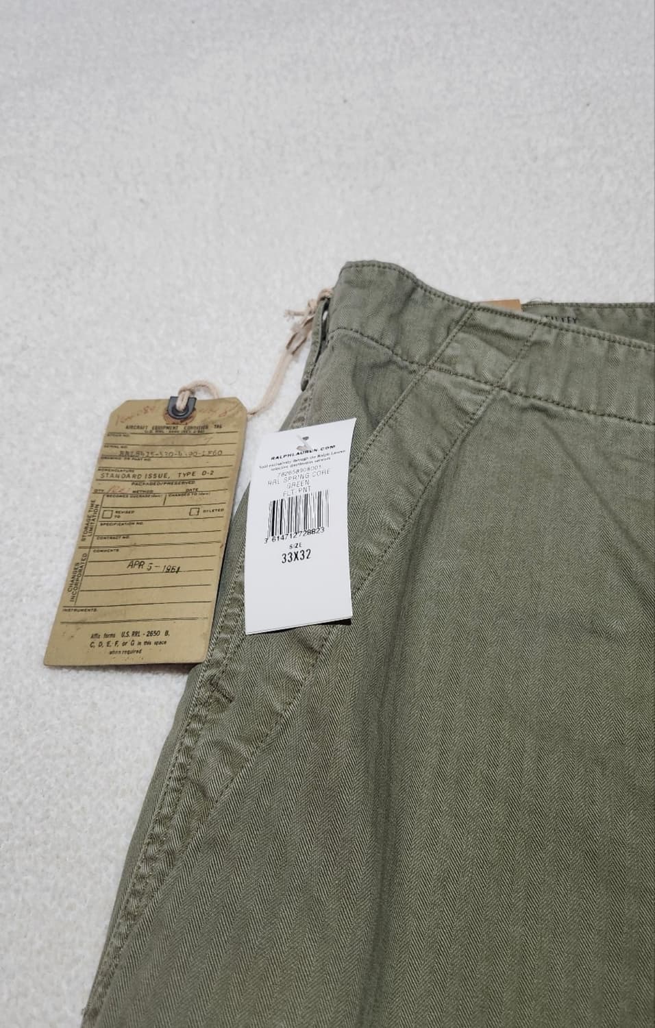 [새상품] Rrl 헤링본 퍼티그 33X32 상품이미지3