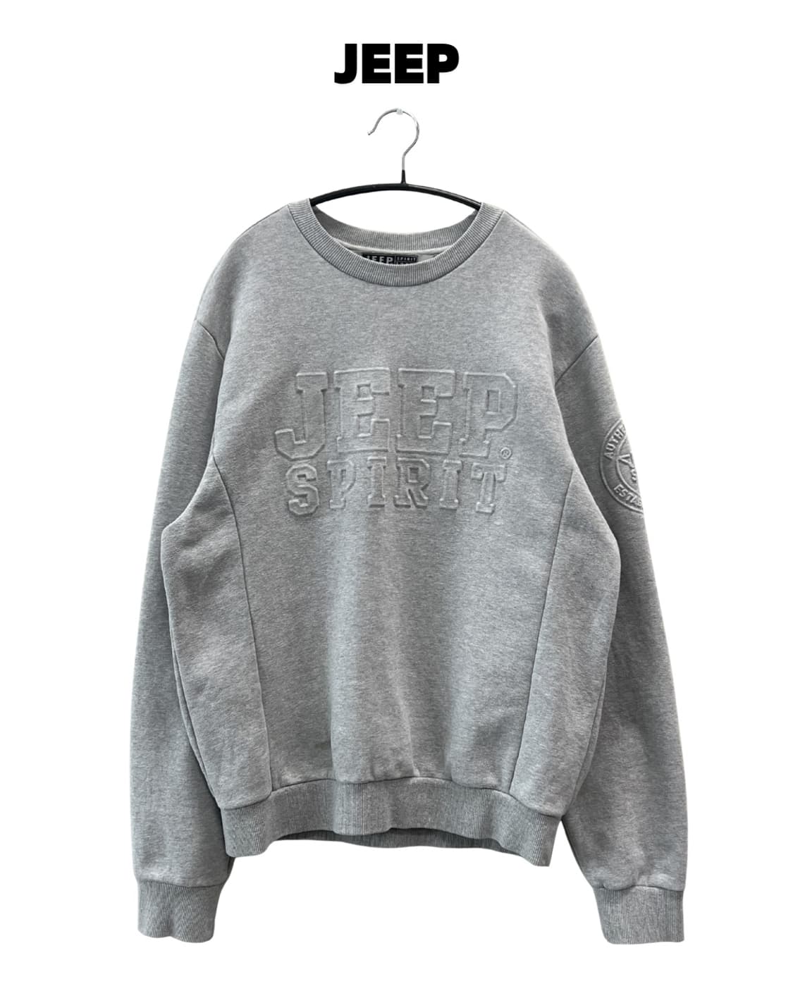 JEEP 지프 맨투맨 그레이 상품이미지1