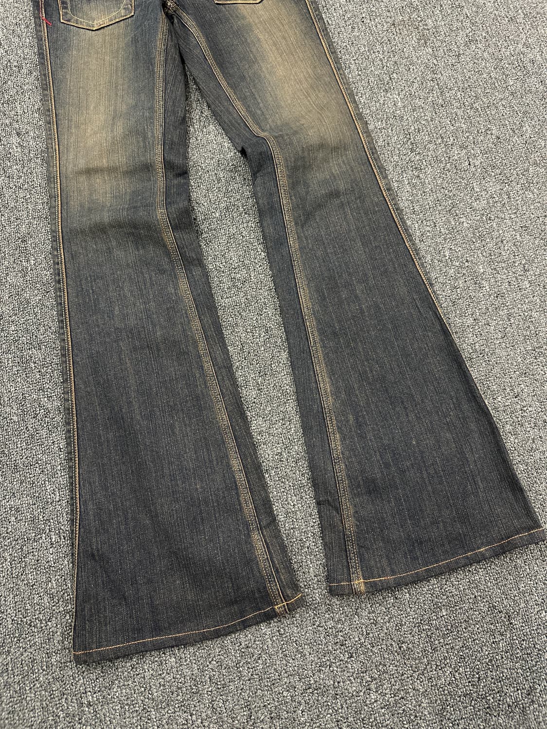 26) 재패니즈 빈티지 워싱 부츠컷 데님팬츠 y2k 상품이미지3