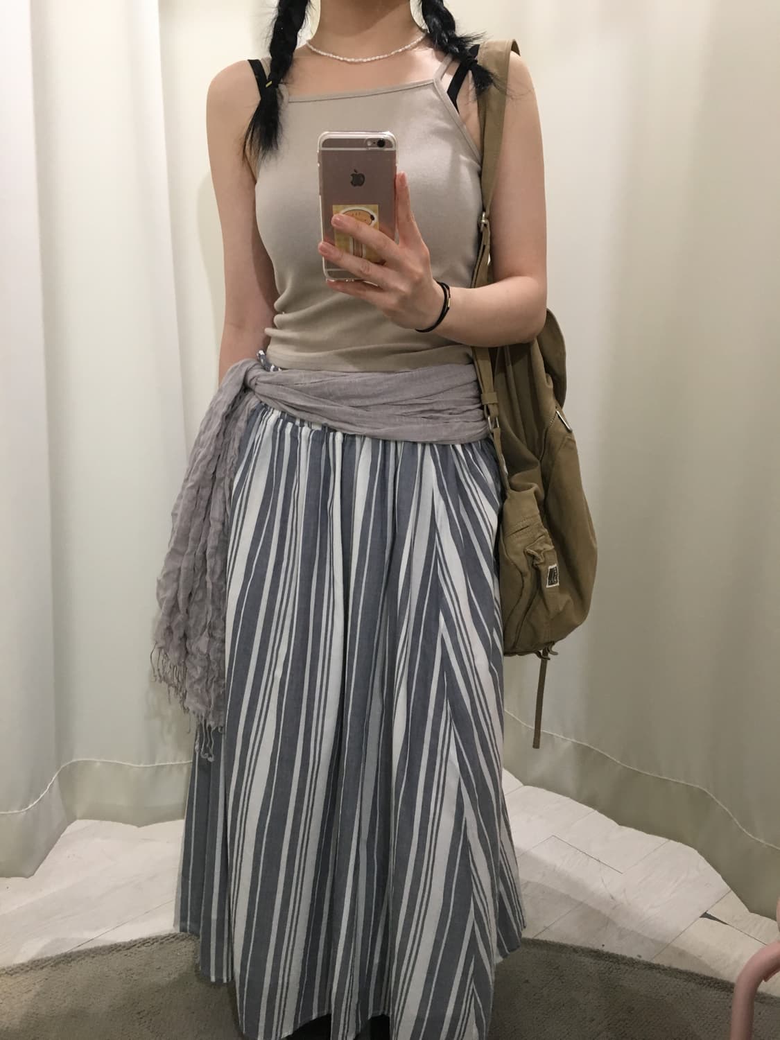 Lugnoncure stripe skirt 상품이미지3