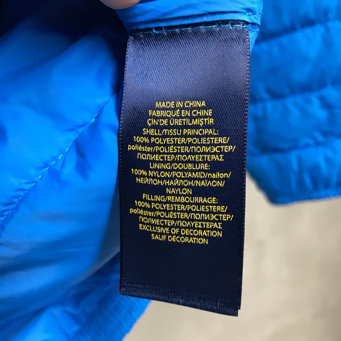 폴로 랄프로렌 경량 패딩 블루 XL(W) 상품이미지6