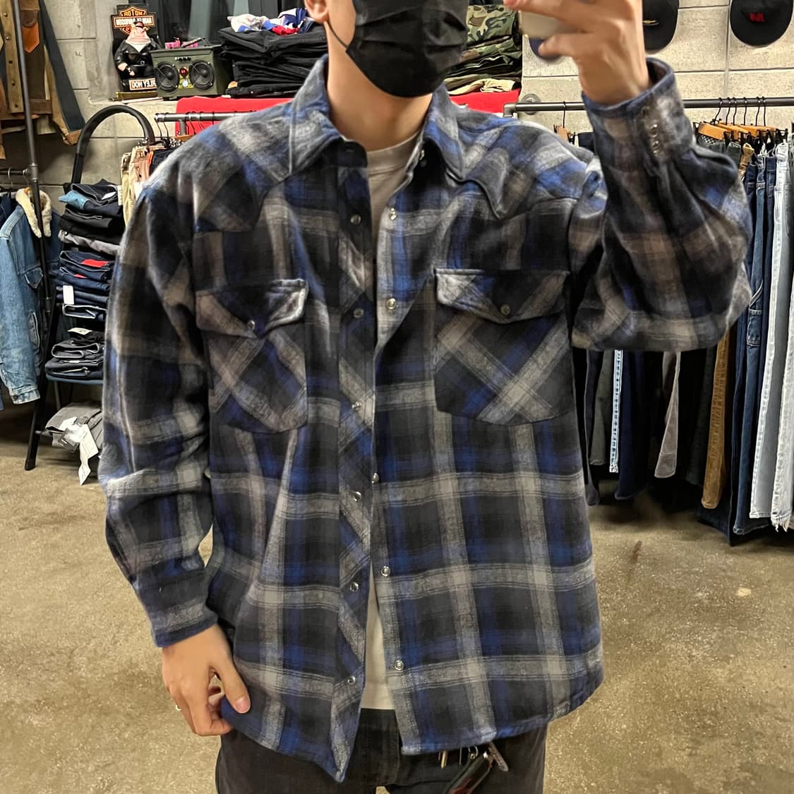 빈티지 웨스턴 플란넬 셔츠 (110) 상품이미지2