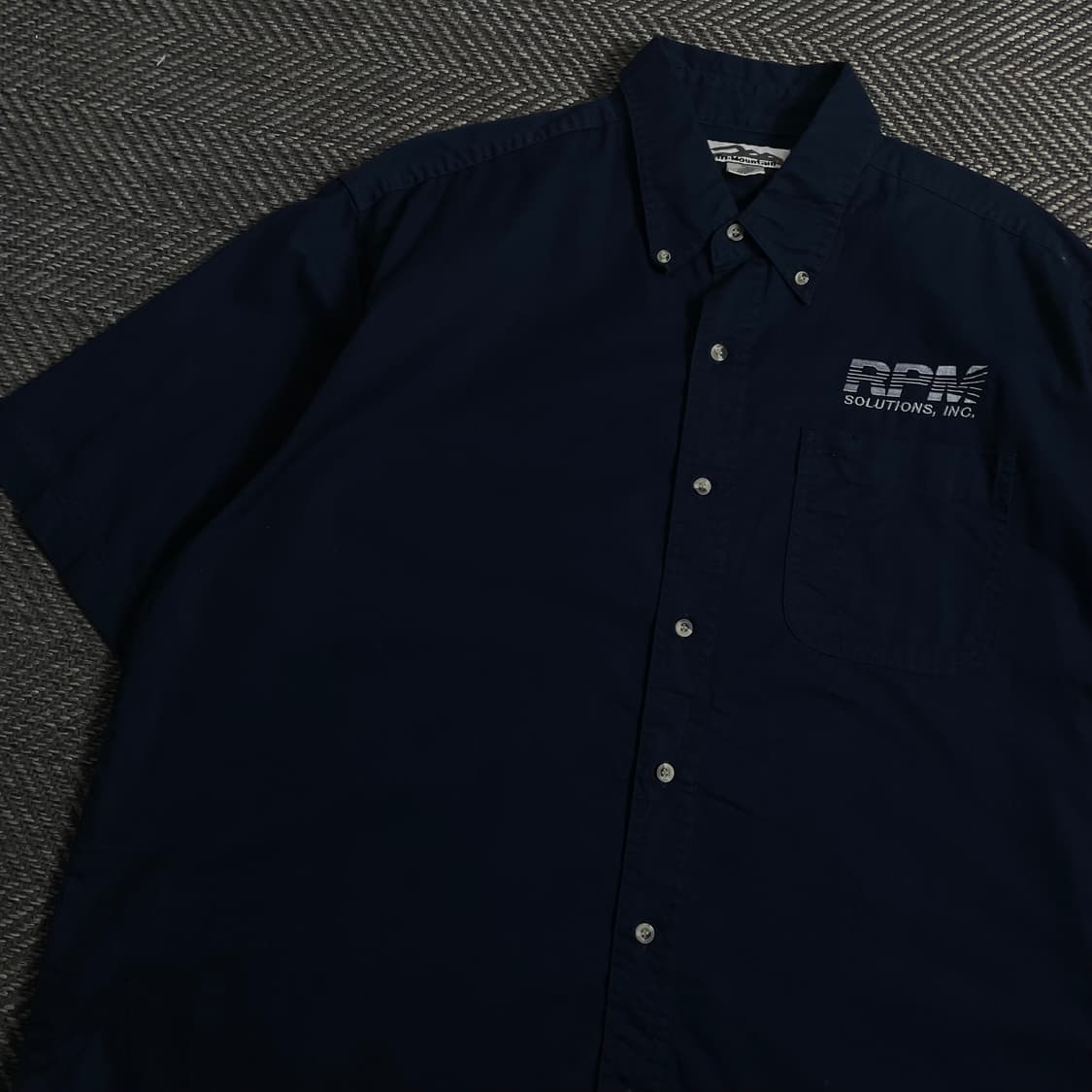 USA 오리지날 빈티지 박시핏 워크 셔츠o 3945 상품이미지3