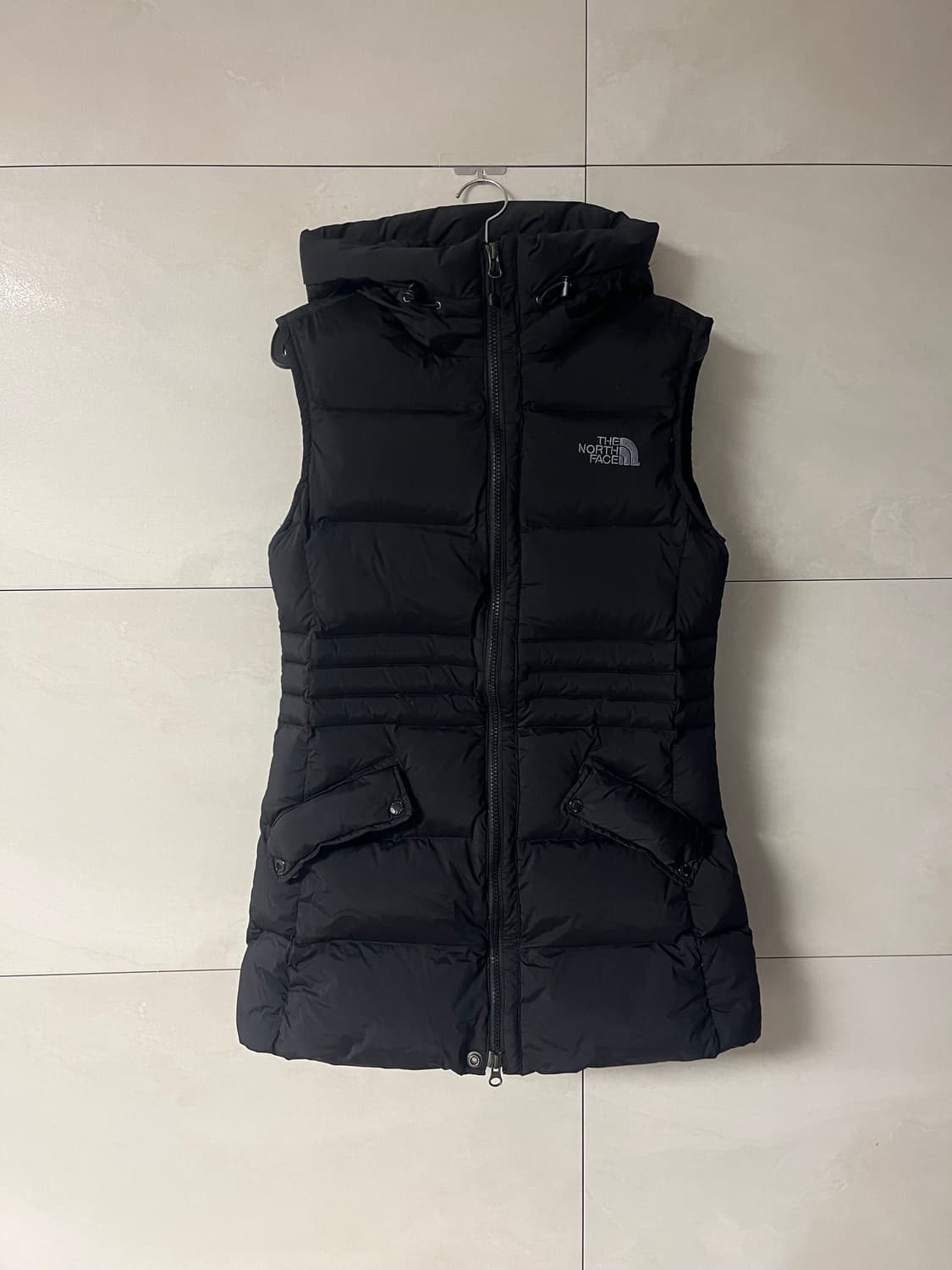 노스페이스 롱패딩 조끼 블랙 (L) 상품이미지1