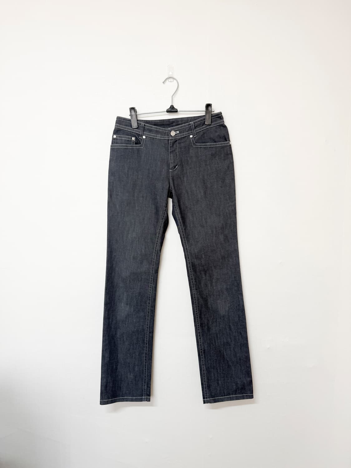 courreges 꾸레쥬 그레이 데님 팬츠 상품이미지1