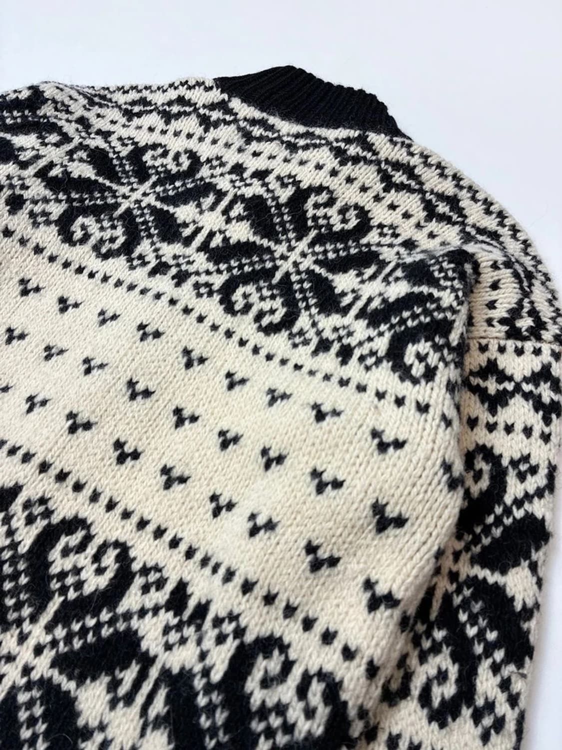 폴로 랄프로렌 90s 에스닉 패턴 핸드메이드 니트 가디건 PN5135 상품이미지4