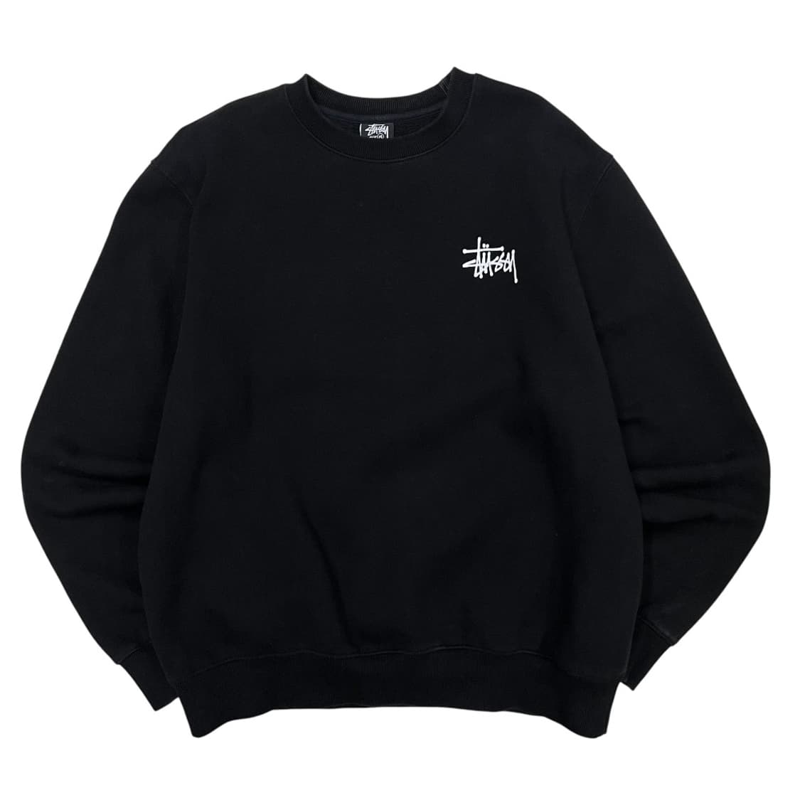 스투시 미니로고 블랙 맨투맨 M 상품이미지3