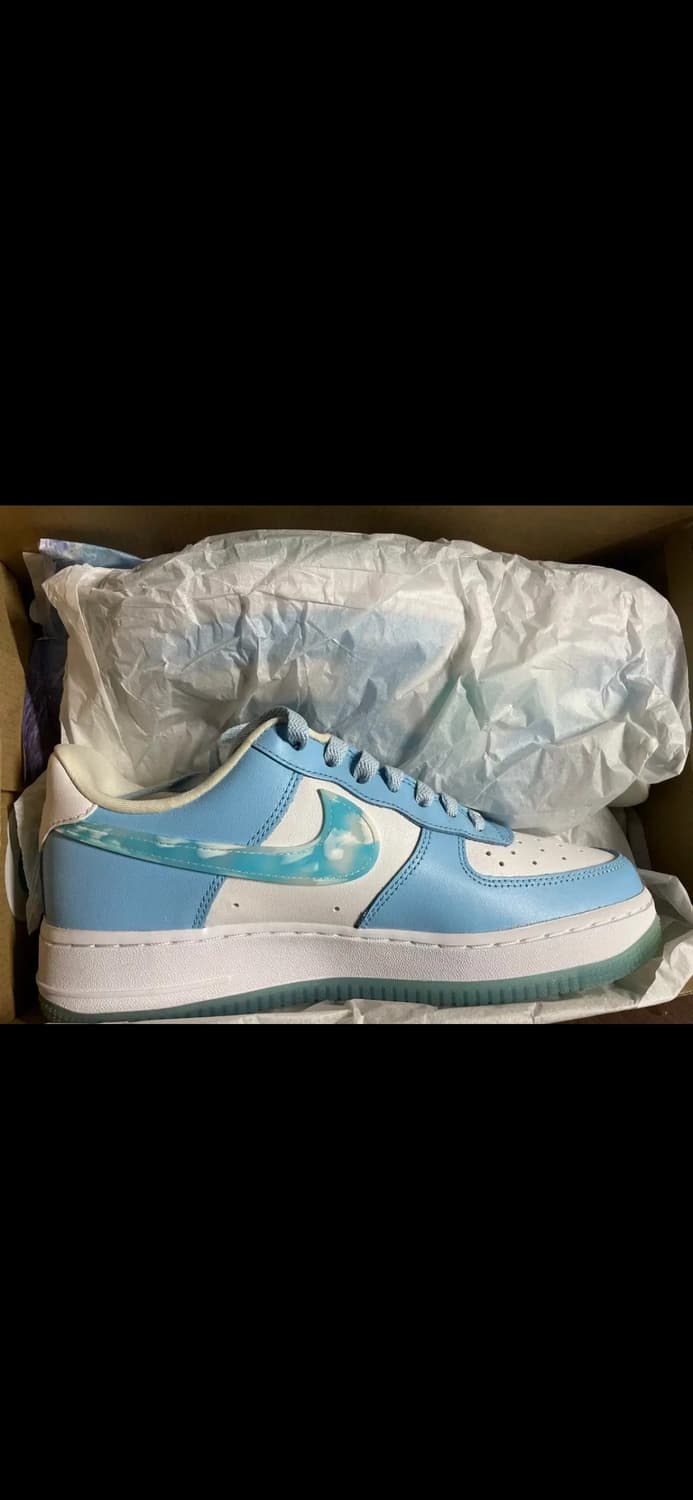 나이키 에어포스 1 셀레스틴 블루 250 새상품 구름 포스 상품이미지1