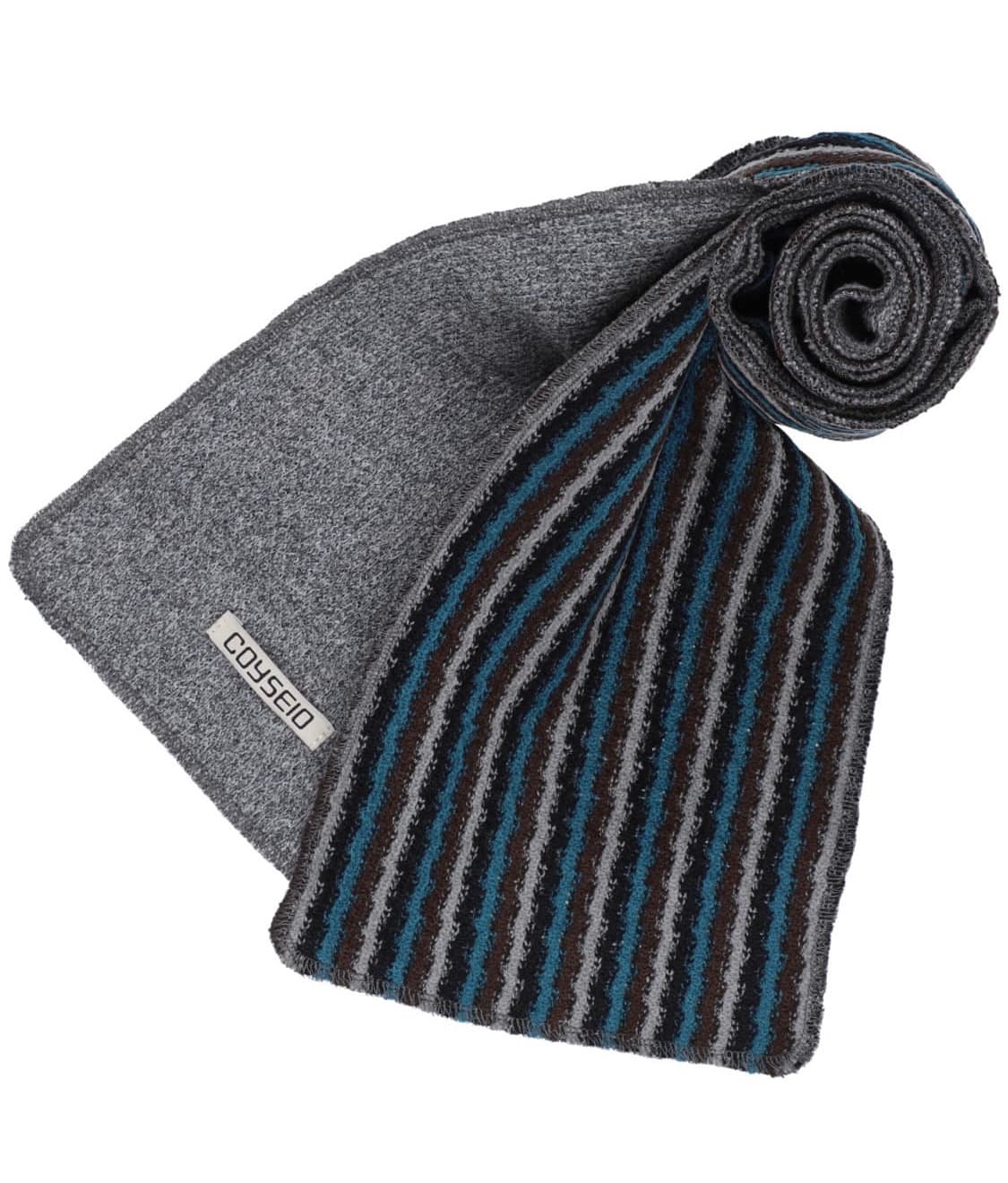 코이세이오 더블 니트 머플러 그레이 상품이미지1