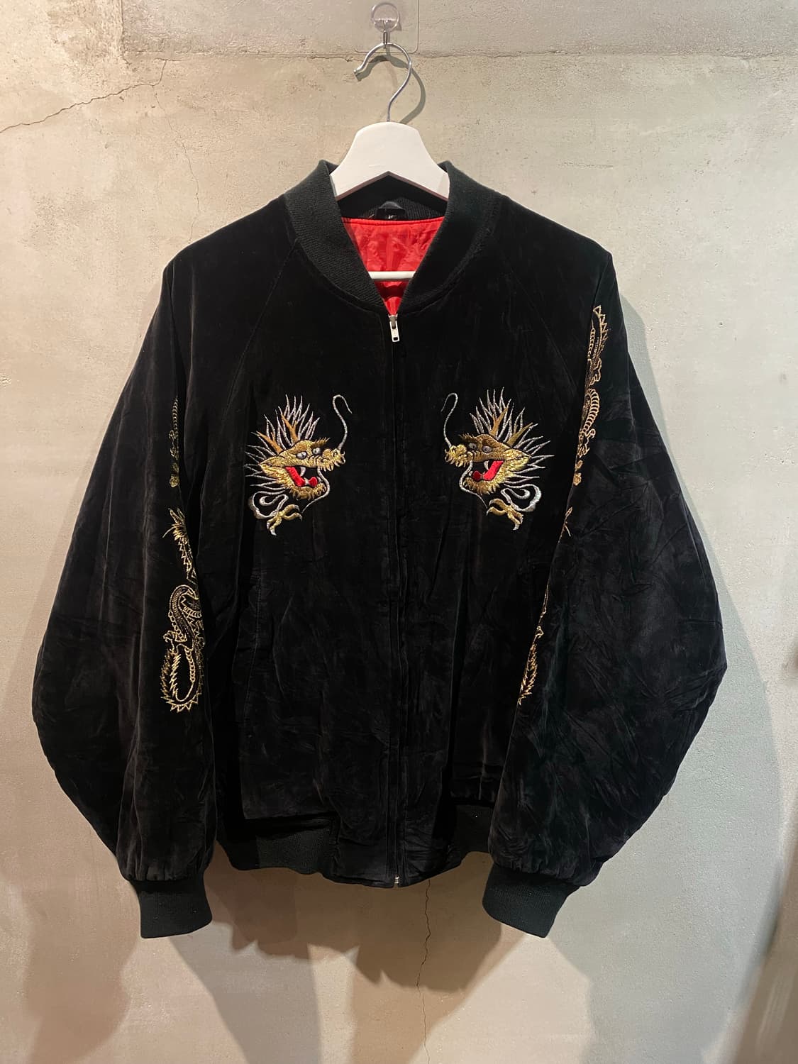 일본 빈티지 스카잔 벨벳 점퍼 상품이미지1