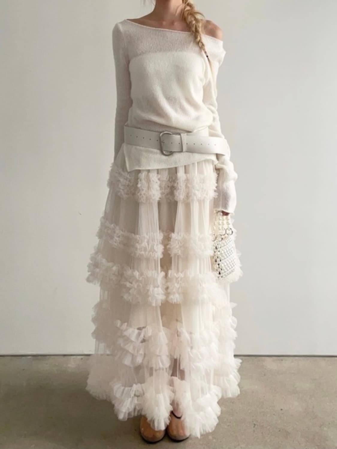 아델리오 bouquet chiffon sha skir 상품이미지1