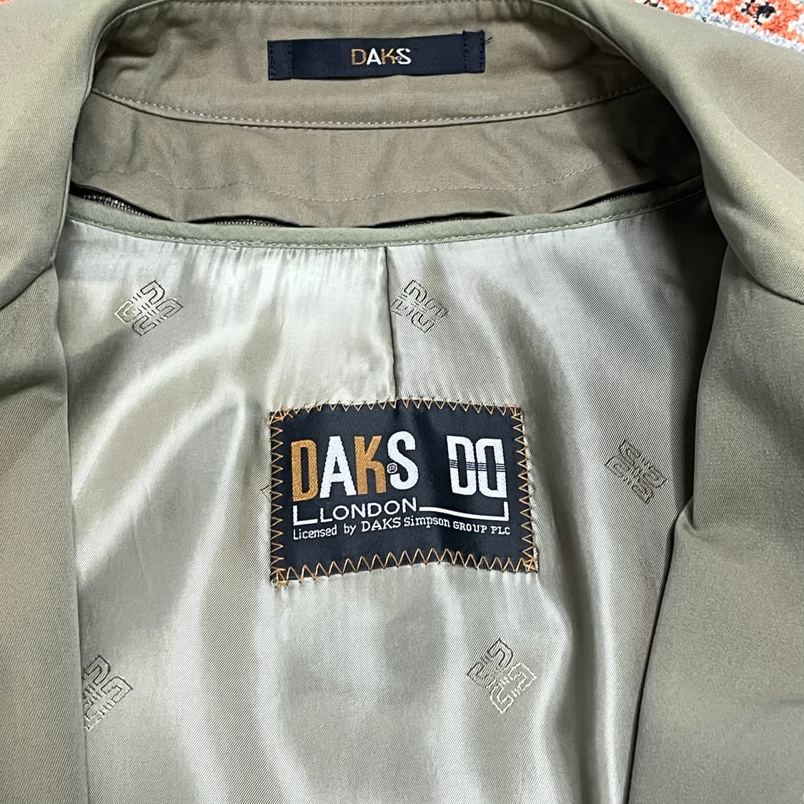 닥스 카키 나그랑 롱코트(내피 허리띠 풀세트) 남성100 상품이미지4