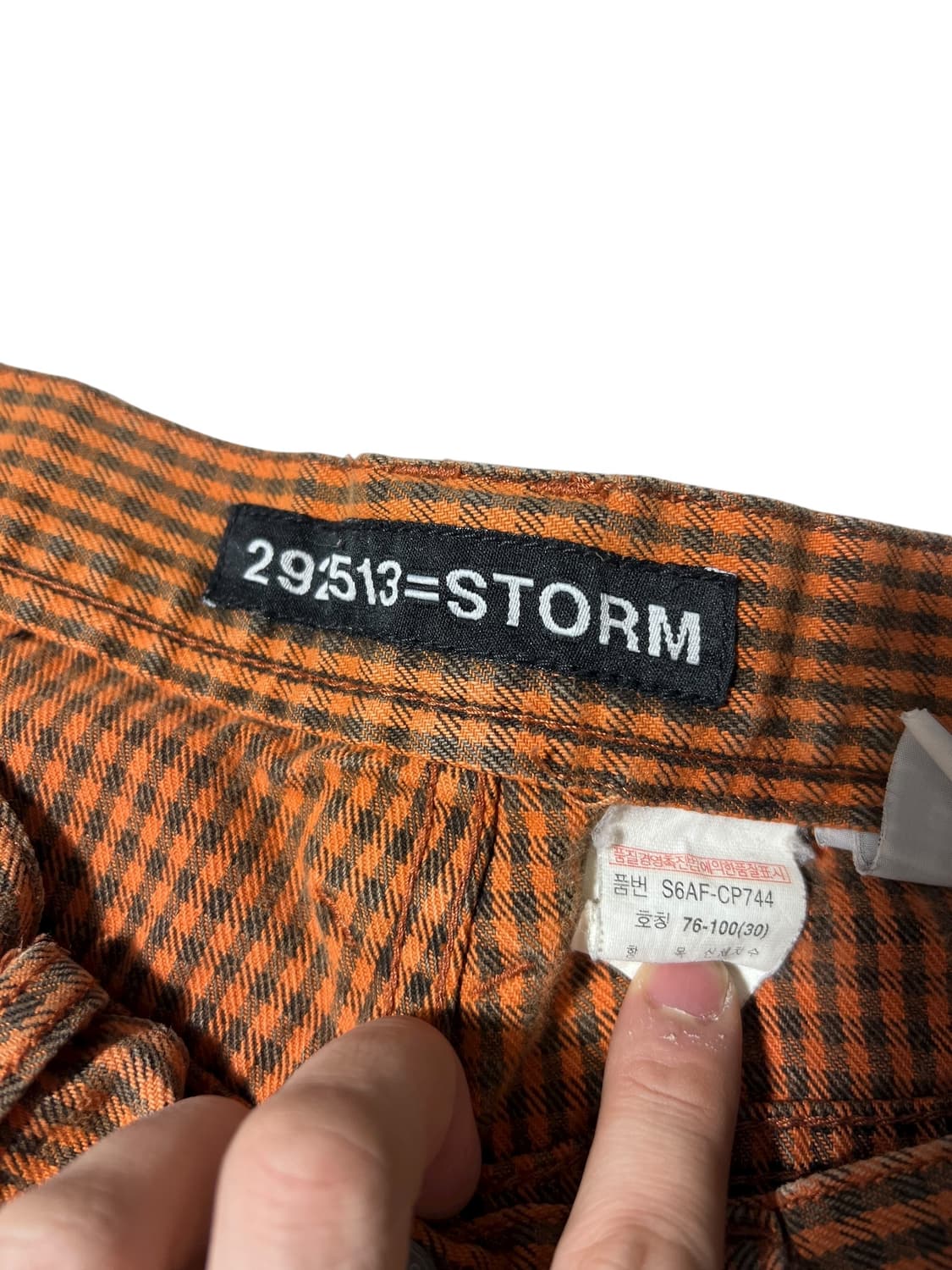 292513=Storm 체크 와이드 팬츠 체크패턴 31 상품이미지4
