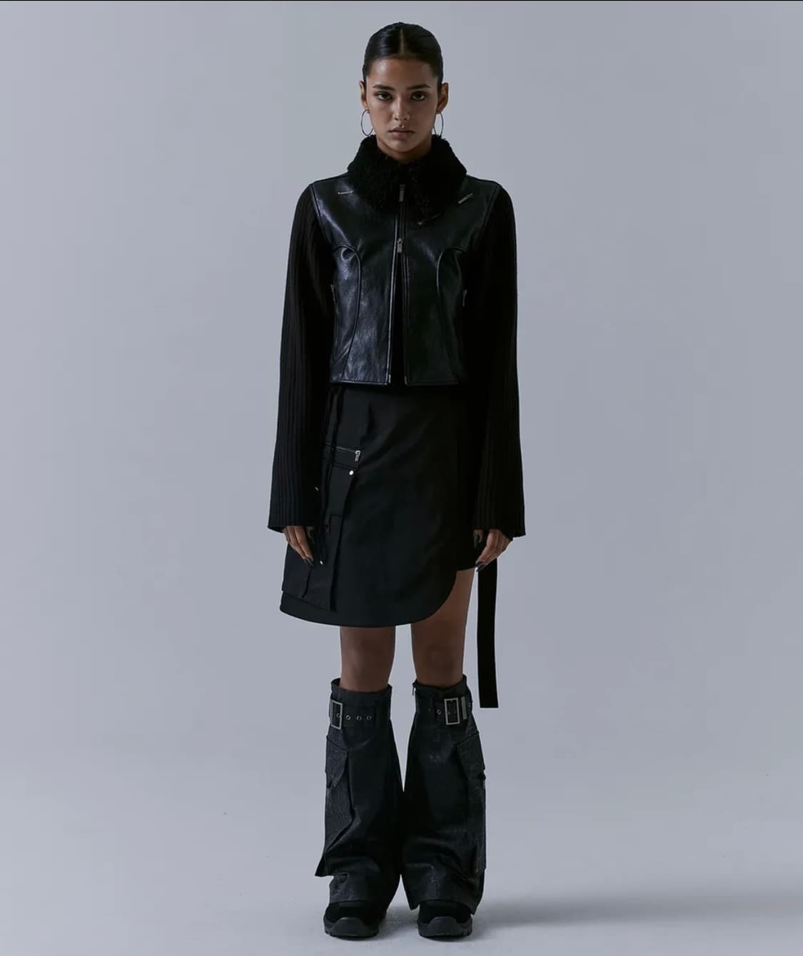 트리밍버드 2-way Collar Knit Sleeve Vintage L 상품이미지2