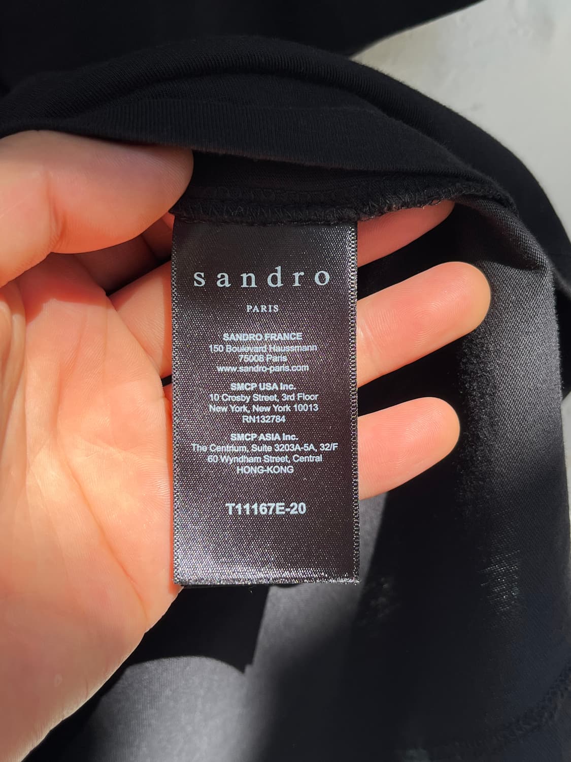 Sandro 블랙 반팔티 3 Women L 상품이미지5