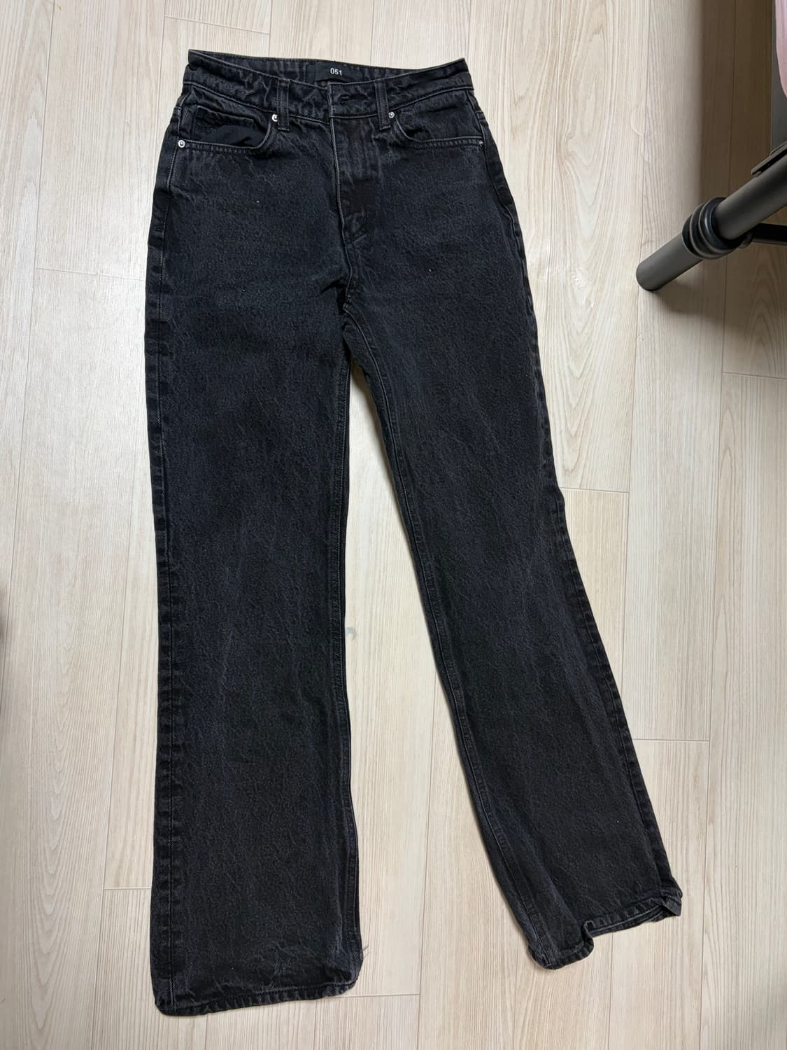 플랙 라시다 진 블랙 워시드 24사이즈 상품이미지2