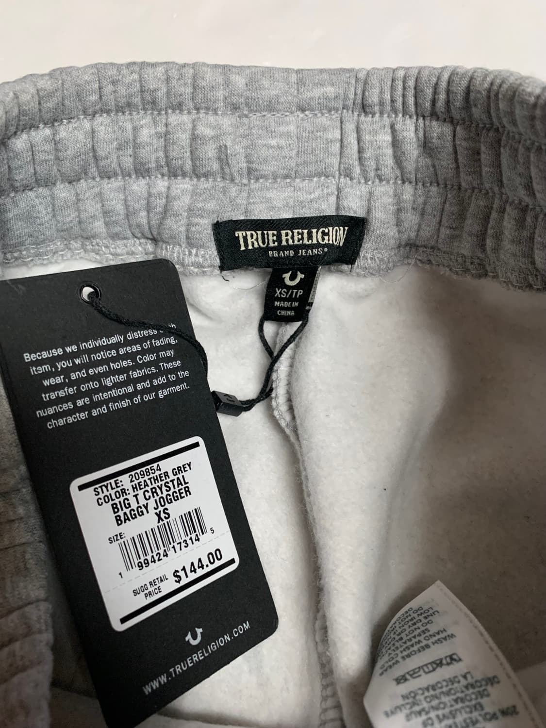 [새제품XS,S] 트루 릴리젼 와이드핏 스웻팬츠 상품이미지6