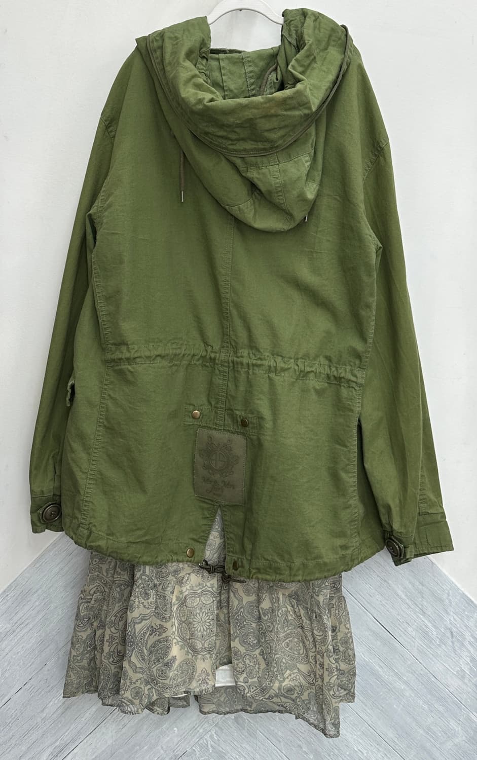 🍀하구미의 페이즐 야상 히피 코디세트🍀 그런지 레이어드 원피스 아우터 상품이미지3