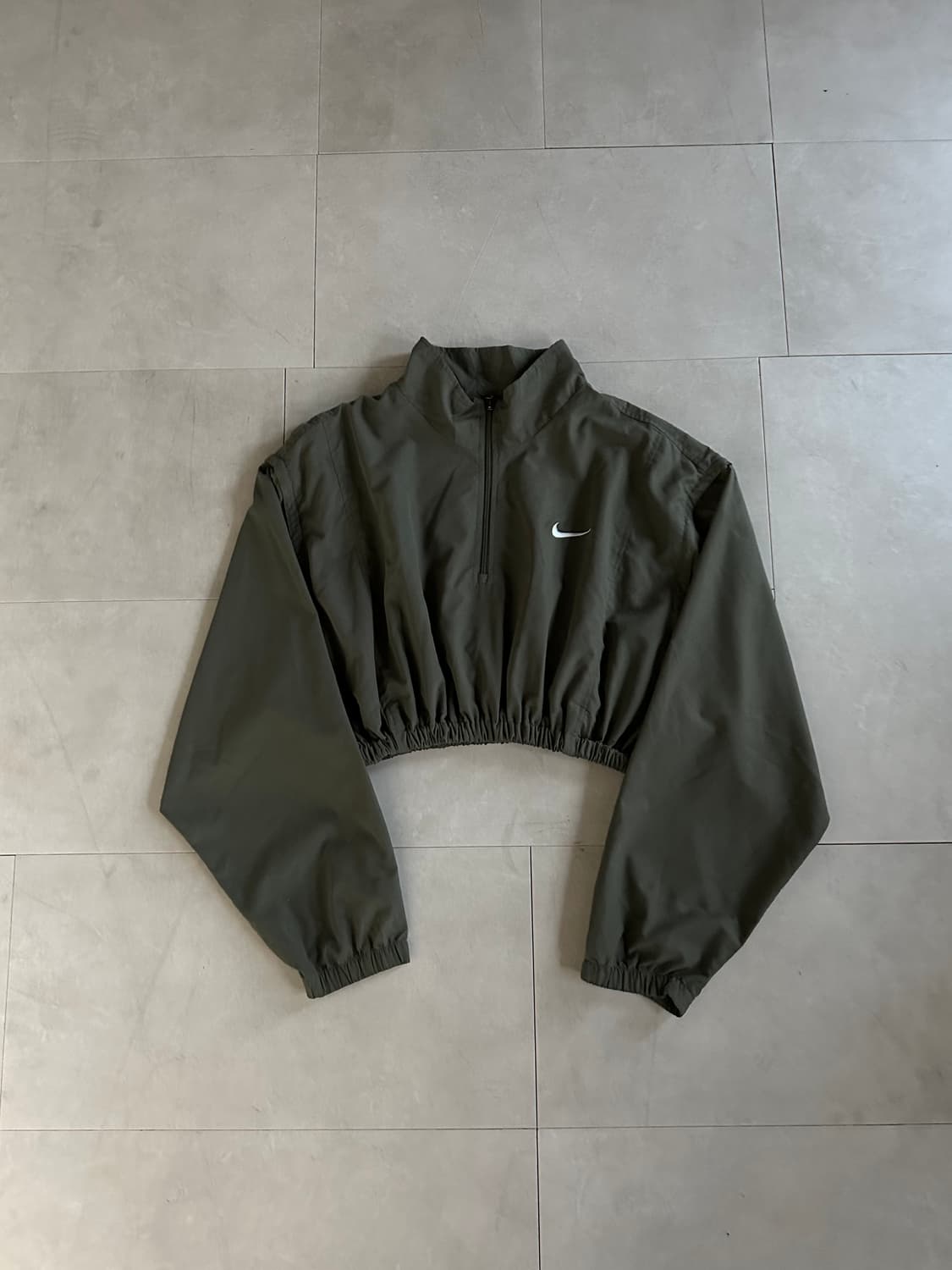 khaki overfit 2way warm up 상품이미지5