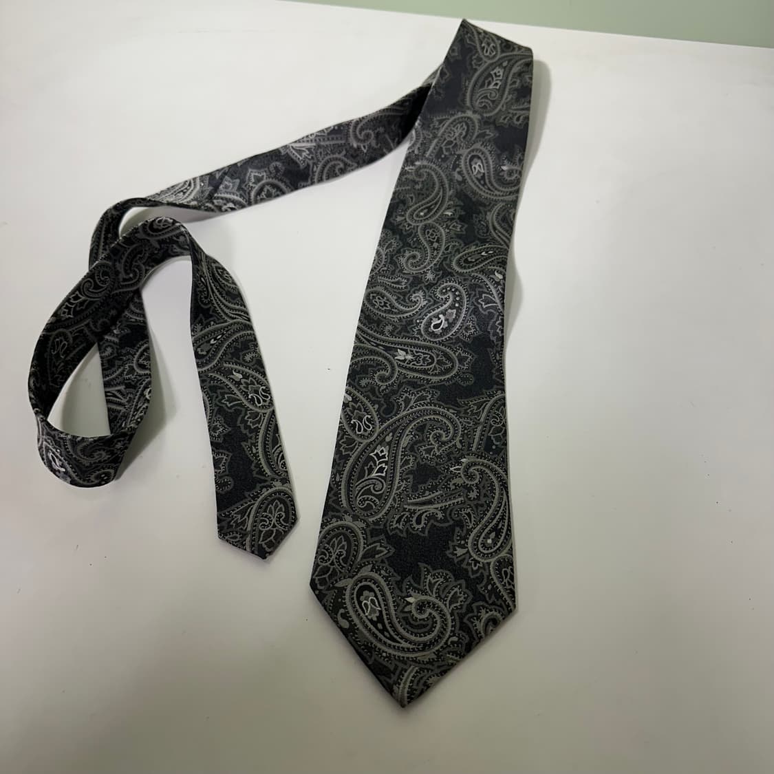 OS 입생로랑 실크100% 페이즐리 실크넥타이 상품이미지4