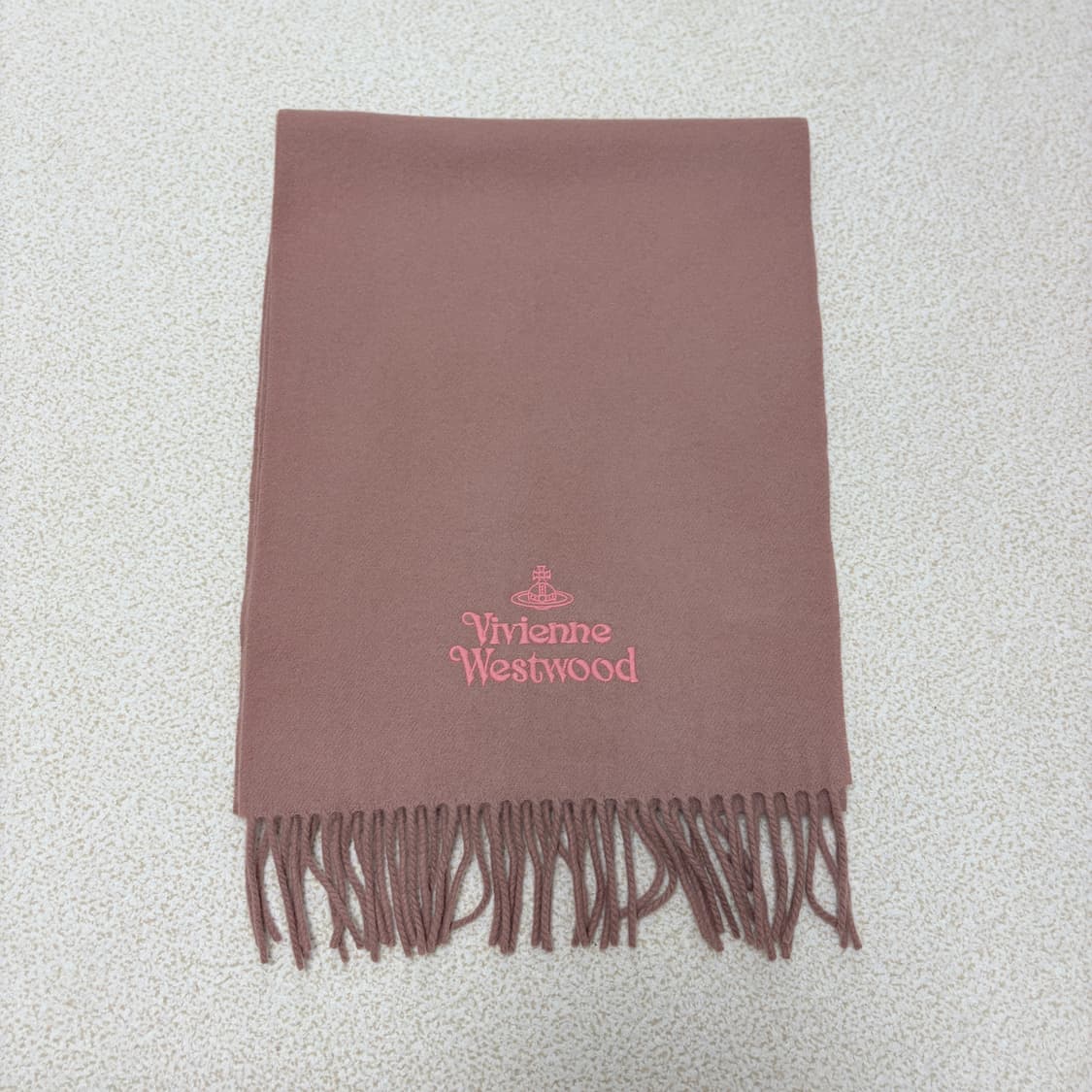 비비안웨스트우드 핑크 울 머플러 상품이미지3