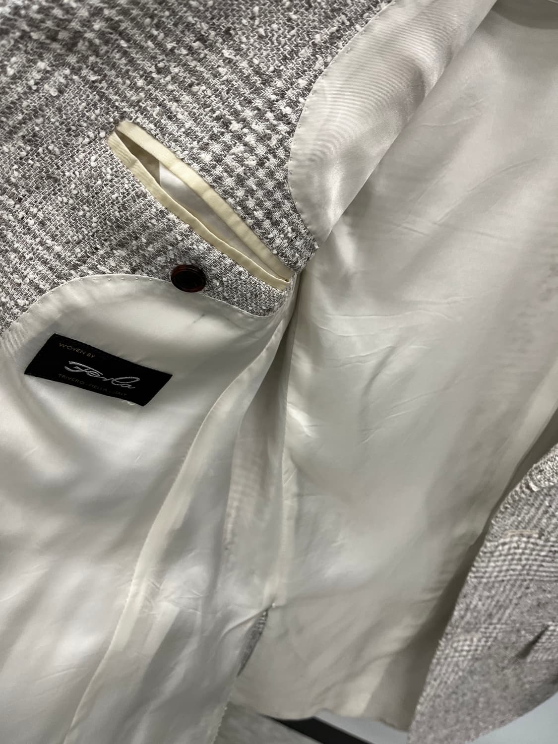 95) 수트서플라이 체크 린넨자켓  상품이미지6