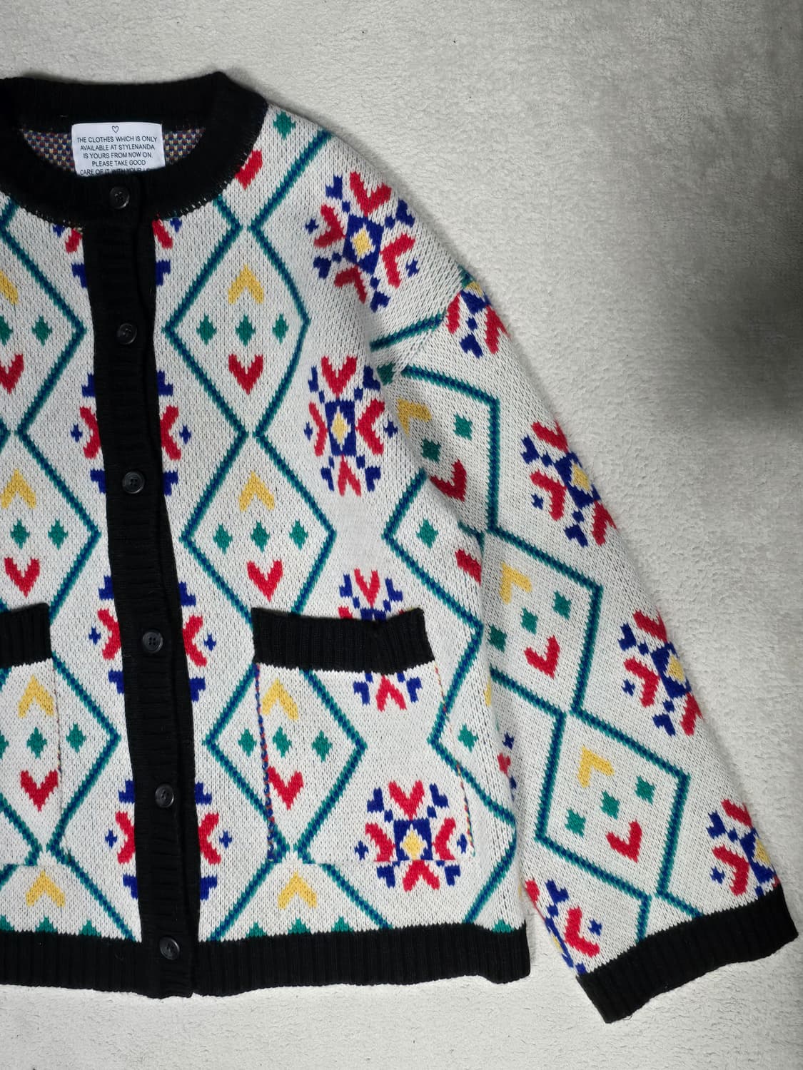 Stulynanda 스타일난다 멀티패턴 가디건 상품이미지2