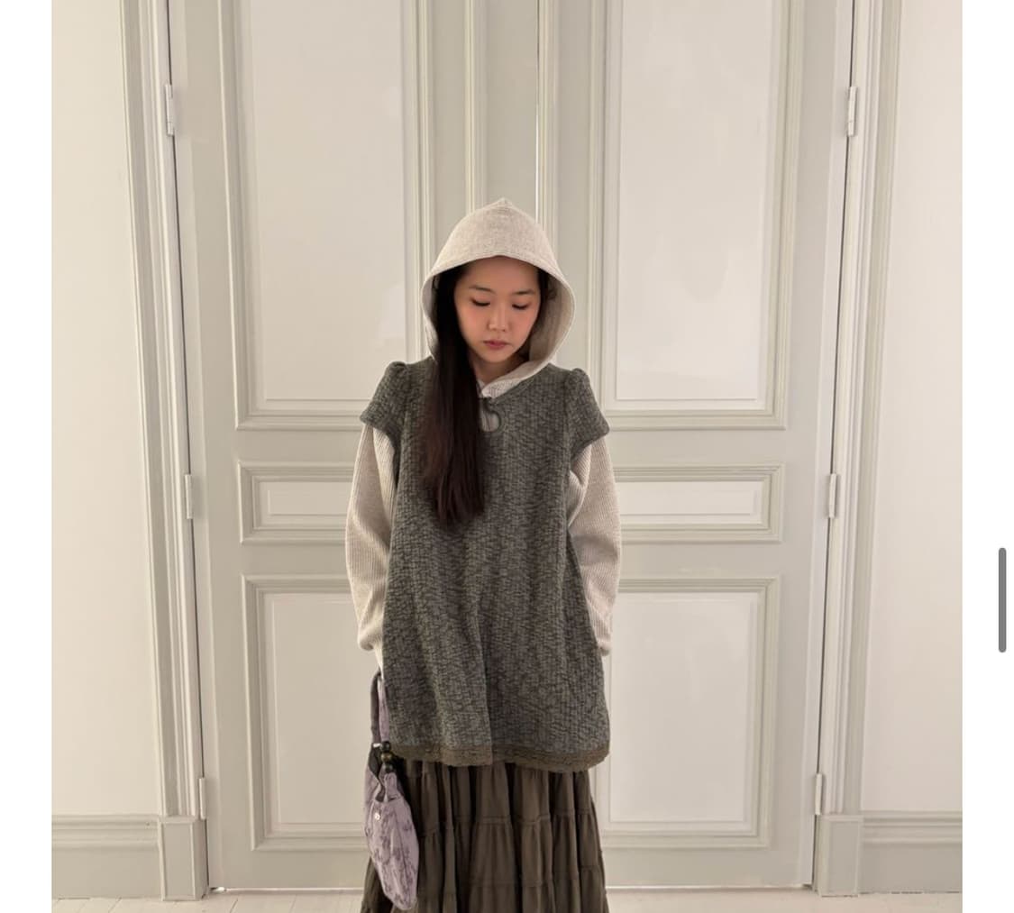 콜로신스 Blanket Hood MTM Melange Oat 상품이미지2