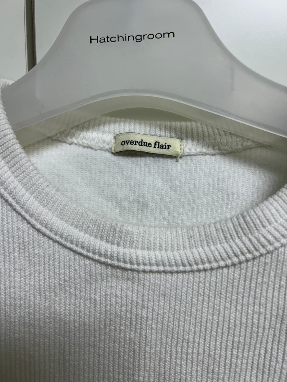 오버듀플레어 뒷 트임 롱 화이트 티셔츠 free 상품이미지3