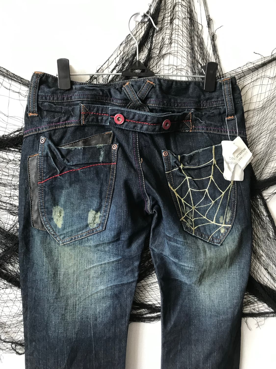 Web embriodery detailed jeans  상품이미지2