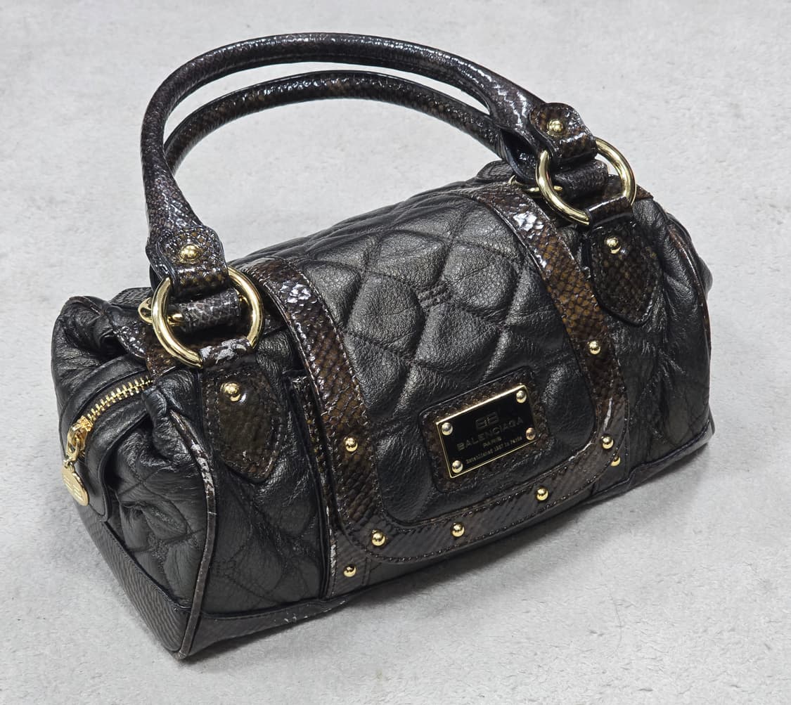 발렌시아가 00s 뱀피 핸드백 상품이미지1