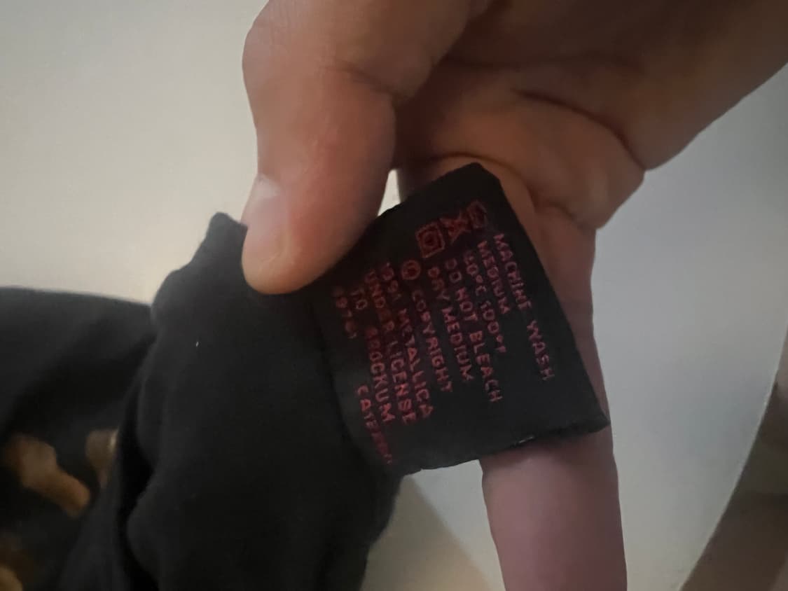 metallica vintage 1992 birth 싱글스티치 티셔츠 상품이미지4